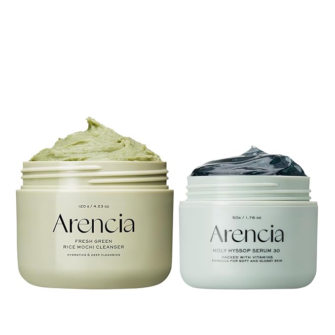 Arencia Clear Glow and Hydration Duo, 2-Step Skincare Set for Dark Spot Fading, Pore Cleansing and Glass Skin Radiance
