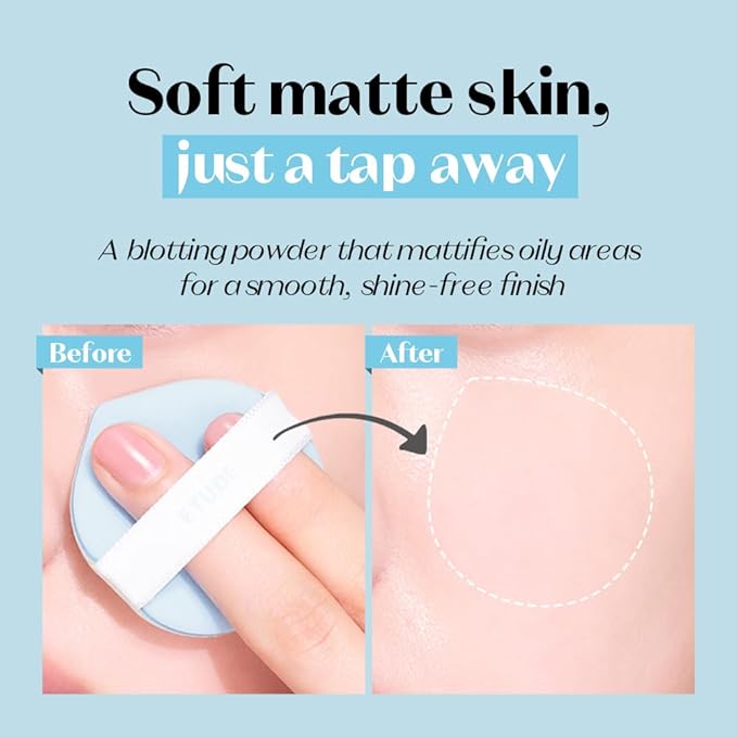 ETUDE SebumSoak Jelly Pressed Powder makeup setting powder oil control, matte finish