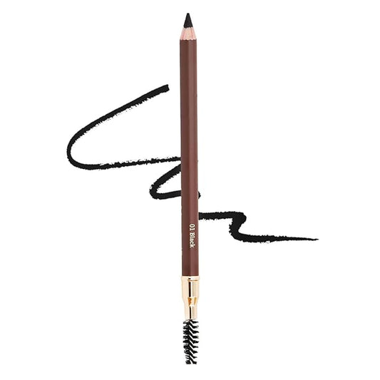 1pcs Eyebrow Pencil Longlasting Waterproof Durable Liner Eyebrow 5 Colors to Choose (1# Black)