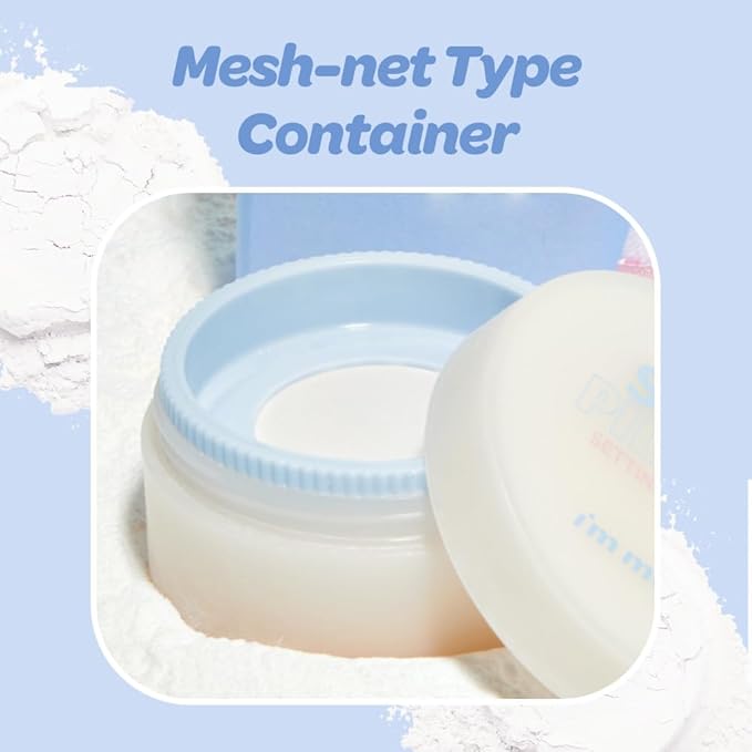 I'M MEME Setting Powder - Skin Pillow | Matte Finish, Skin-Smoothing Effects, Oil-controlling Setting Powder, K-beauty, Translucent, Oily Skin, Blurring, Sebum Absorbing