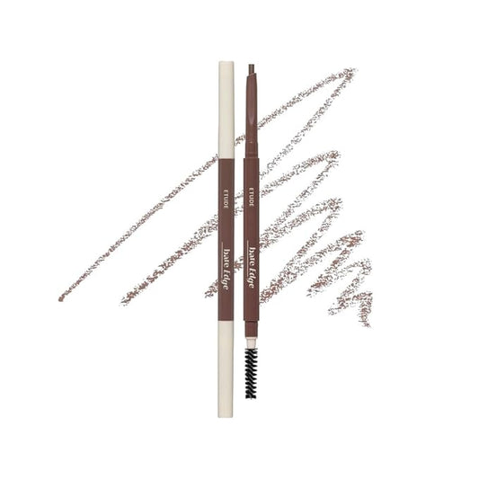 ETUDE Bare Edge Brow Pencil, Eyebrow Pencil, Slim 3D Hexagon, Natural Looking, Korean Makeup, Beauty, Natural Brown (0.003 Ounce)