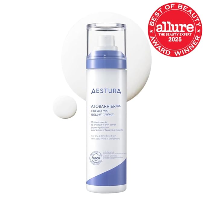 AESTURA ATOBARRIER365 Cream Mist with 10,000ppm Ceramides | Moisture Barrier Support, Ultra-Fine Moisturizing Mist, Suitable for Dry Skin, 120ML / 4.06 fl.oz.