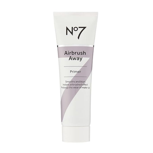 No7 Airbrush Away Face Primer - Hydrating Makeup Primer with Hyaluronic Acid - Helps to Smooth the Appearance of Fine Lines & Wrinkles for Seamless Makeup Application (30ml)