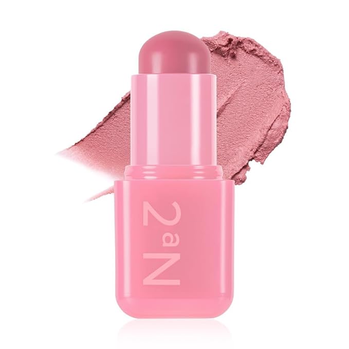 2aN Pocket Cotton Blurring stick (04 Hug Pink, 0.12oz) – 2-in-1 Lip and Cheek Soft Blur Stick, Cloudy Matte Finish, Tone-on-Tone Makeup, Lightweight Watercolor Texture