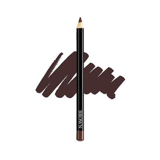 Vera Moore Slim Eye Liner Pencil, Smooth Formula, Hypoallergenic and Vegan, Smudge-Proof and Waterproof Application, Bold and Defined Lines Eyeliner, (0.05 Oz) (Brown Eyeliner)