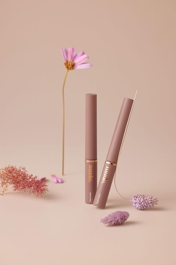 mude Inspire Skinny Curling & Multi-Fixer Light to Brown Mascara Volumizing Curling for Dramatic Lashes Smudge-Proof Water-Proof Stays on All Day (02 Brown)