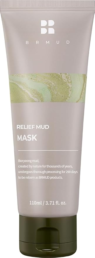 BRMUD Relief Mud Mask | Cardi B Mud Mask - Body Mud Hydrating & Moisturizing Deep Pore Cleanser Face & Body Mask w/ 91.8% Nature-Derived Ingredients - K Beauty Body Mud (3.72 fl oz)