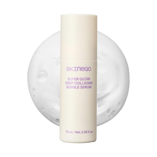 Super Glow Deep Collagen Bubble Serum with 1,005,189ppb Collagen – Anti-Aging, Hydrating, Skin-Firming, Fine Line Care, Korean Skincare – 2.36 fl.oz