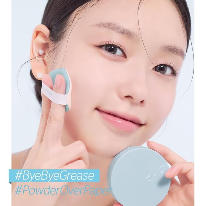 ETUDE SebumSoak Jelly Pressed Powder makeup setting powder oil control, matte finish