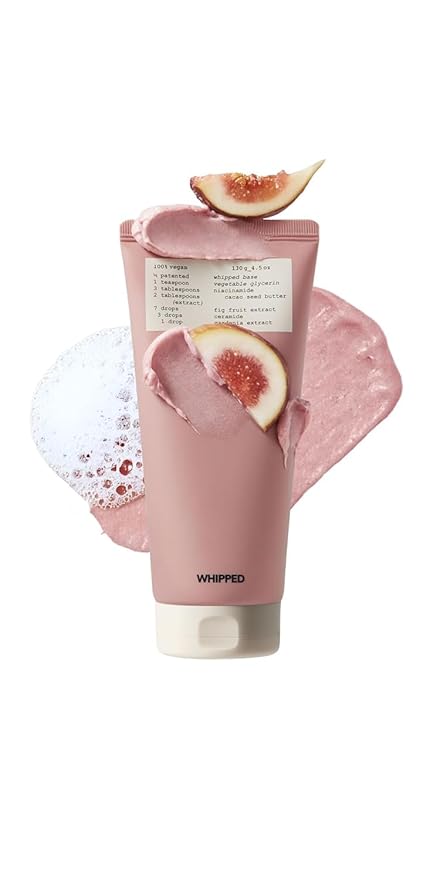 WHIPPED Cream Facial Cleanser- Fig + Shea Butter Face Wash - For Dry Skin, Hydrating Cleanser, Niacinamide, Hyaluronic Acid, Ceramide, Vegan Korean Skincare,4.5 oz (Muhwabutter (Fig + Cacao Butter))