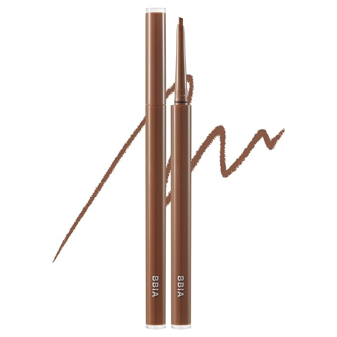 BBIA Last Auto Gel Eyeliner SLIM 5 Colors – Ultra-Fine Waterproof Mechanical Gel Eye Liner Pencil Smudge-Proof Easy Drawing Smooth Gliding Texture Vegan Korean Eye Makeup (S5 SOUL BROWN SLIM R)