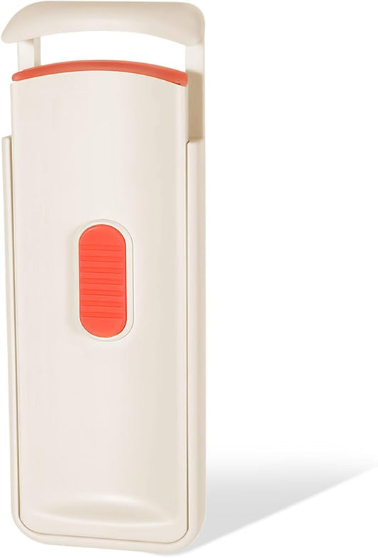 Heated Eyelash Curler - Wide Open Dual-Arc Design Heated Lash Curler - Electric Eyelash Curler - Type-C Rechargeable Mini Lash Curler Natural Curling 24H Long Lasting for Women - Apricot