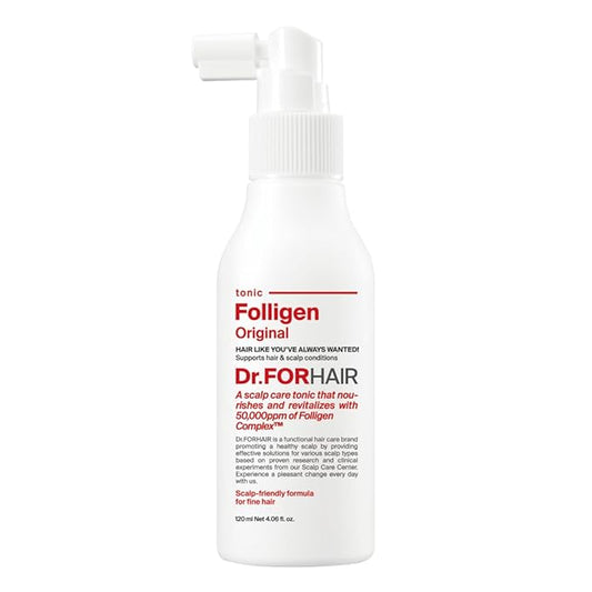 Dr.FORHAIR Folligen Tonic | Scalp Serum for Hair Care | Scalp Care and Nourishment | Revitalizing Tonic for Healthy Scalp & Hair Thickening, 4.06 fl oz