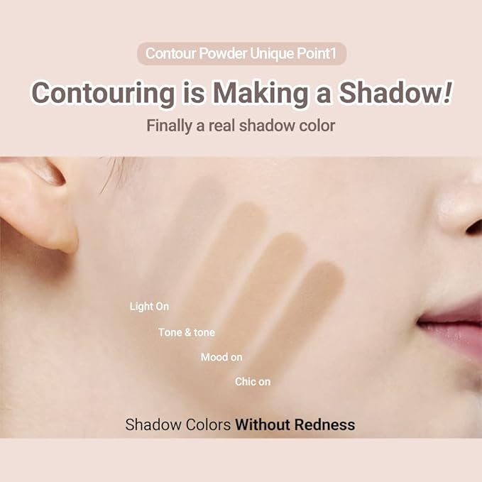 ETUDE Contour Powder - Re-illumination | Bronzer And Contour Palette To Effortlessly Define The Face Like A Selfie | Smooth, Velety Texture | Natural Look, brown, Korean Makeup, Perfect for Gift