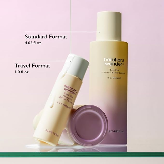 haruharu Wonder Black Rice Probiotics Barrier Essence 4.05 fl. oz Hydrating Milky Toner for Dry Skin, Soothes, Locks in Moisture, and Reduces Redness by Strengthening The Skin Barrier, Vegan