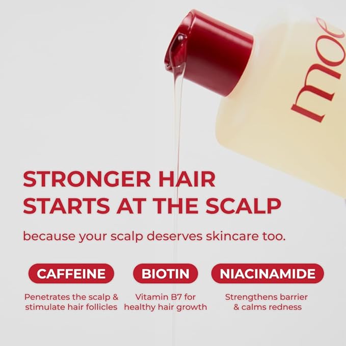 MOEV ANNURCATIN Shampoo | Korean Apple Hair Care for Strength and Volume in Thinning Hair | Adds Lift | Paraben-Free | Suitable for All Hair Types (10.14 fl.oz, apple & vanilla)