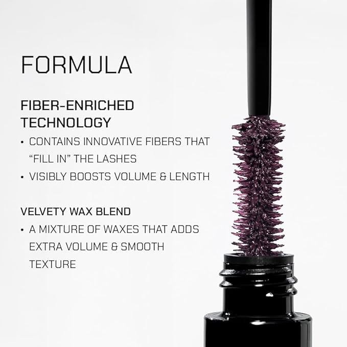 Radiant Professional Lengthening Mascara – Fiber Lash Smudge Proof Mascara Volume and Length– Cruelty-Free Natural Wax Formula with Silicone Brush - (0.43 oz) (Azure 04)