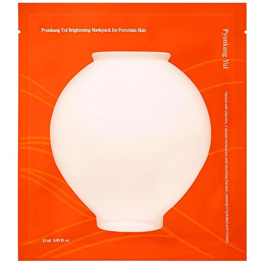 Pyunkang Yul PKY Radiance Vita Facial Mask Pack, Blemish Care with Pure Vitamin C, Improves Skin Firmness and Radiance, Adherence Gel Sheet, Vegan, Zero Irritation, Korean Skincare (10pcs)