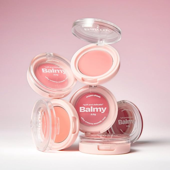 Balmy Cream Cheek | Lightweight, Natural Finish Cream Blush with Blurring Effect | 2.5g (No.5 Tender Rose)