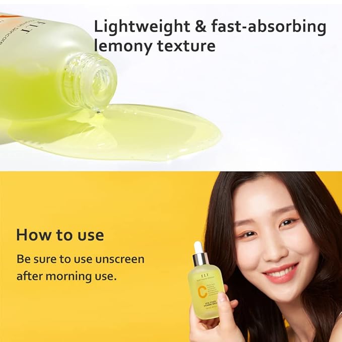 ELT Vita Youth Vitamin C Face Serum 1.69fl.oz.(50ml) | Skin Brightening | Ferulic Acid | Beta-Glucan| Anti-Aging | Dark Spot Remover | Korean Skincare (Pack of 1)