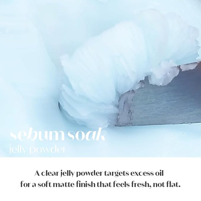 ETUDE SebumSoak Jelly Pressed Powder makeup setting powder oil control, matte finish