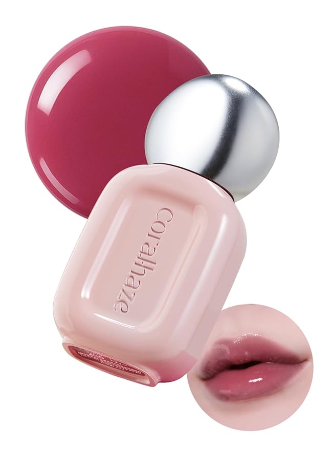 Dew Drop Tint #208 Lure 4.5g, Hydrating, Glossy, Lightweight Lip Stain with High-shine, Long Lasting Color with Moisturizing Lip Drop, Dewy Finish, Korean Beauty Makeup