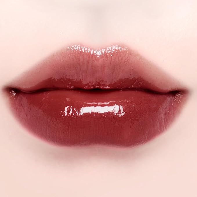 DINTO Blur-Glowy MINI Lip Tint (252 Memento Mori) - Glossy Finish, Hydrating, Long Lasting, Lightweight Texture, Non-Sticky, Vegan & Cruelty-Free, Korean makeup (11 colors)