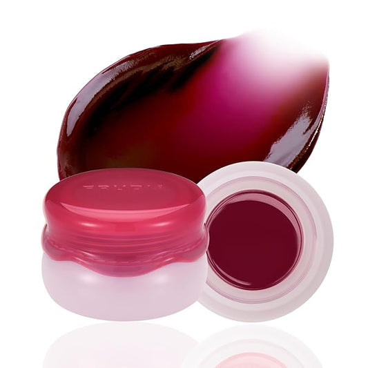 FRUDIA Glow Juicy Jam Lip & Cheek Stain (Coco Cherry) – Korean Lip Tint & Blush in One | Long-Lasting, Moisturizing, Non-Sticky Glossy Color for Lips, Cheeks & Eyes | Deep Plum Red (4.5g)