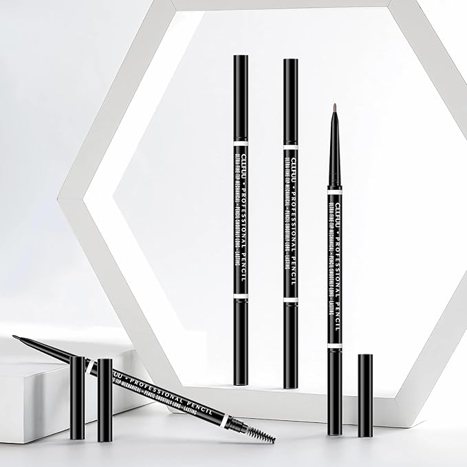 Brow Pencil, 2 Pcs Precision Espresso Eyebrow Pencil Defines, Creates Full, Natural-Looking Micro Eyebrow Pencils for Women, Eyebrow Makeup