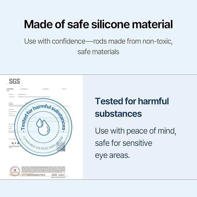 COSNORI Easy Eyelash Lift Kit - DIY Lash Lift Kit – Korean Eyelash Perm with No Glue Rods, 5 Applications, Long-Lasting Curl, Easy At-Home Curling Solution