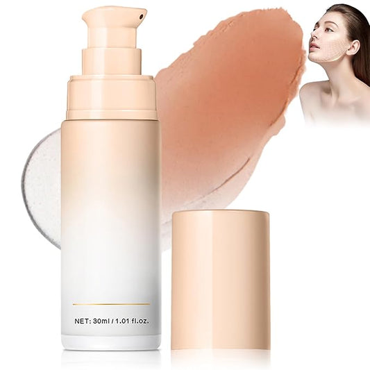 White-Color Changing Foundation, Color Correcting CC Cream with Centella Asiatica, Even Red Skin Tone, Lightweight, Non-Greasy, Moisturizing, Concealing, Natural Finish Concealer(1PCS)
