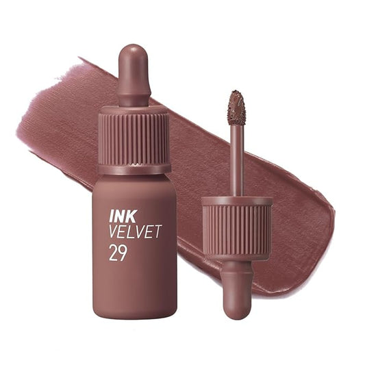 Peripera Ink the Velvet Lip Tint - High Pigment Color, Longwear, Weightless, Not Animal Tested, Gluten-Free, Paraben-Free (029 COCOA NUDE)