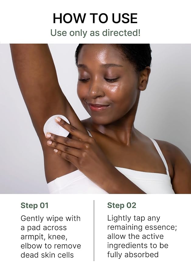 celimax ONE STEP Body Brightening Pad | with Green Tea & White Truffle, For Armpit Under Arm, Knee & Elbow, Dark Spot & Skin Pigmentation, Exfoliating, Hydrating Body Scrub,110ml (60 pads)