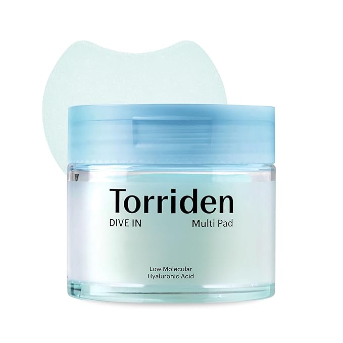 Torriden DIVE IN Multi Pad (80 pads) | Serum infused Facial Pads for Cooling, Soothing, Hydrating Spot Masking | Hyaluronic Acid, Panthenol, Allantoin