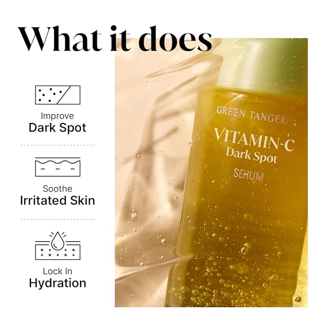 GOODAL Green Tangerine Vitamin C Serum, Korean Skin Care - Advanced Version 1.02 fl oz