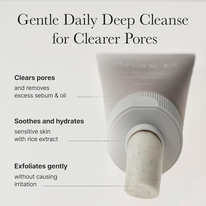 ARENCIA Rice + LHA Pore Control Rice Cake Cleanser with Salicylic Acid - Deep Cleansing, Gentel Exfoliation, All skin types, 5.29 oz