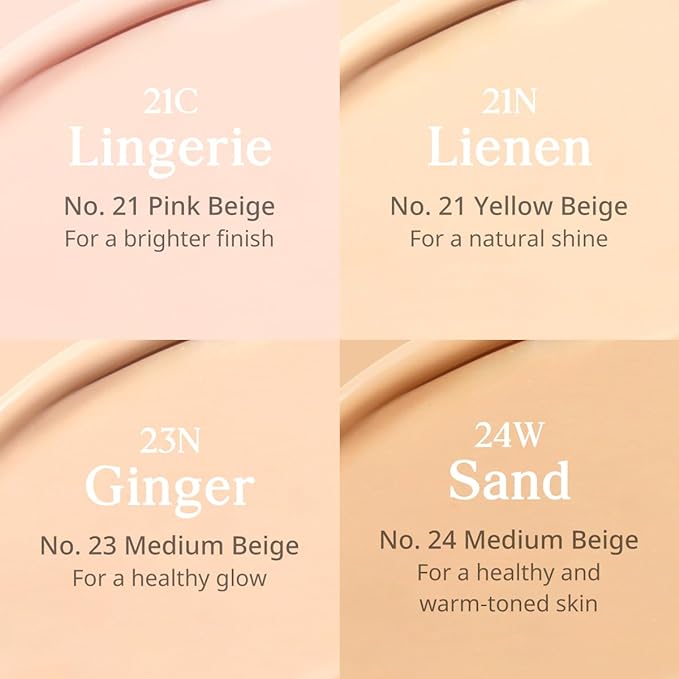 CLIO Kill Cover Mesh Glow Cushion Foundation ([Refill Included] 15g*2, 24W SAND), Glass Skin, Long-Lasting, Lightweight, Buildable Coverage, Glowy Skin Makeup