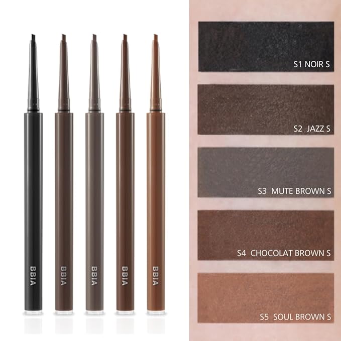 BBIA Last Auto Gel Eyeliner SLIM 5 Colors – Ultra-Fine Waterproof Mechanical Gel Eye Liner Pencil Smudge-Proof Easy Drawing Smooth Gliding Texture Vegan Korean Eye Makeup (S4 CHOCOLAT BONBON SLIM R)