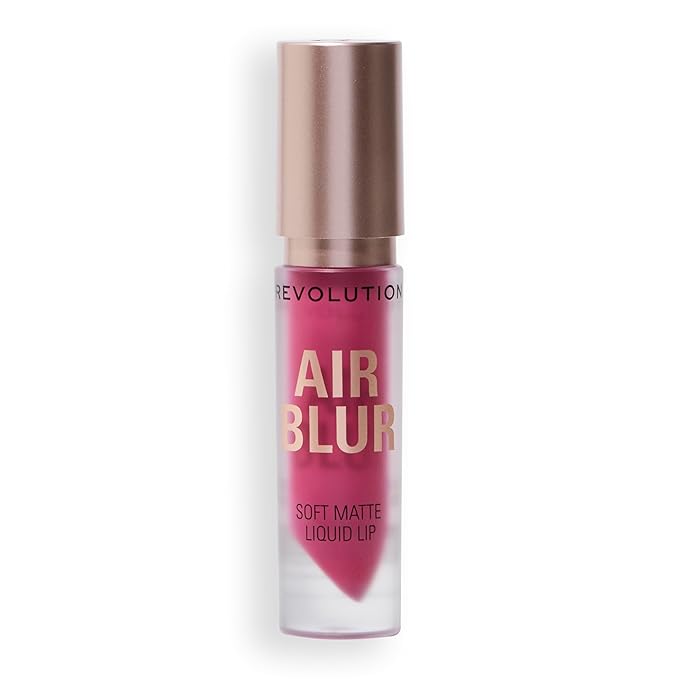 Revolution, Air Blur Matte Liquid Lipstick, Long-Lasting Lip Color, Face Makeup, Vegan & Cruelty-Free, Sultry Deep Mauve, 0.11 fl oz