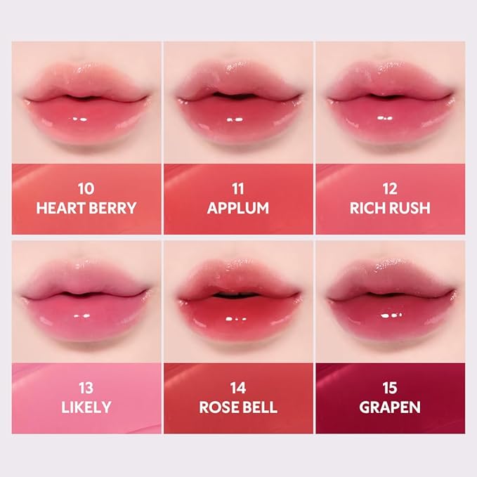 TIRTIR Waterism Tinted Lip Gloss #04 Fig Peach, 0.14 Fl Oz – Kiss Ready Lipgloss, 12H Long Lasting Non Sticky Natural Tinted Glow Korean Multiuse Cheek and Lip Tint for Women gift