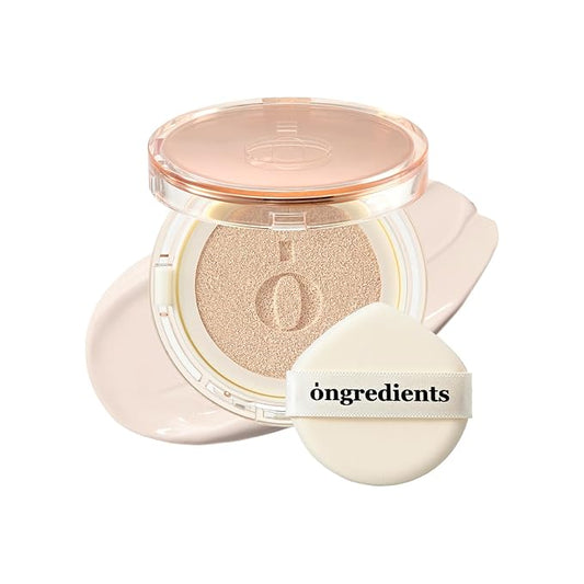 Skin Barrier Glow Cover Cushion, All-day Coverage, Glow Finish, Lightweight, Skincare-Like Texture, Non-cakey Makeup, Korean Cushion Foundation (#13C First Snow, 0.15 oz)