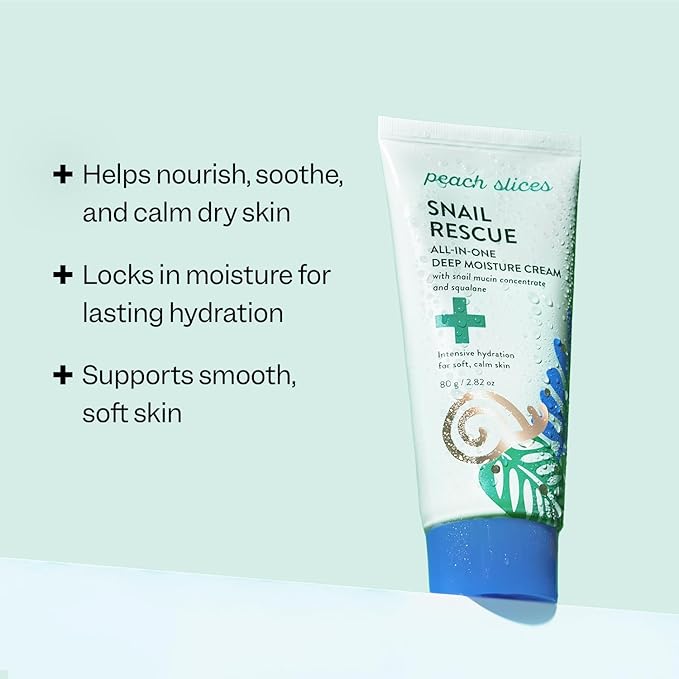 Peach Slices Snail Rescue All-In-One Deep Moisture Cream