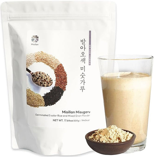 Korean Food Korean Misugaru Multi-Grain Drink Mix, Nutritional Mixed Grain Powder, 17.6 oz(500g), 미숫가루