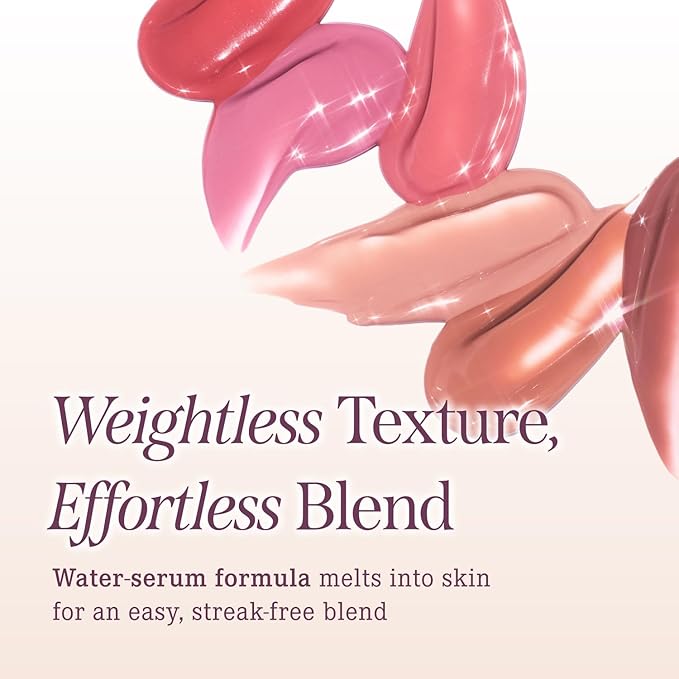 DEARDAHLIA Petal Drop Blush (Hazy) - Vegan Weightless Liquid Blush with Long-lasting Pigment, Buildable and Skincare-Infused Fomula. Natural Flush, and Dewy Finish. Korean Makeup for Cheeks. 0.14 oz