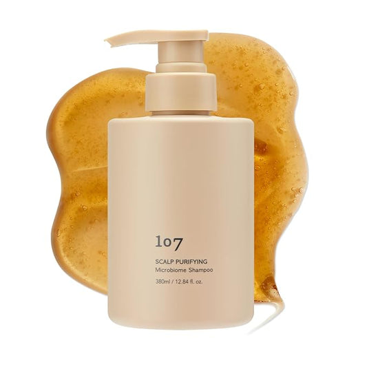 107 Clarifying Shampoo - Purifying Shampoo for Build Up, Dirt, Oil, Itchy, Dry Scalp – Fermented Vinegar & Ginseng for Refreshed & Revitalized Scalp - Paraben, Phthalate and Sulfate Free (12.84oz)