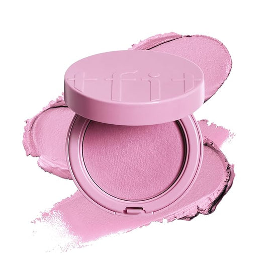 Fluffy Velvet Cushion Blush for Korean Dewy Glow | Buildable, Blendable Cream Texture | Mini Blush for Cheeks | Tar Pigment Free (B01 Charming Berry, 0.1 Oz | 4g)