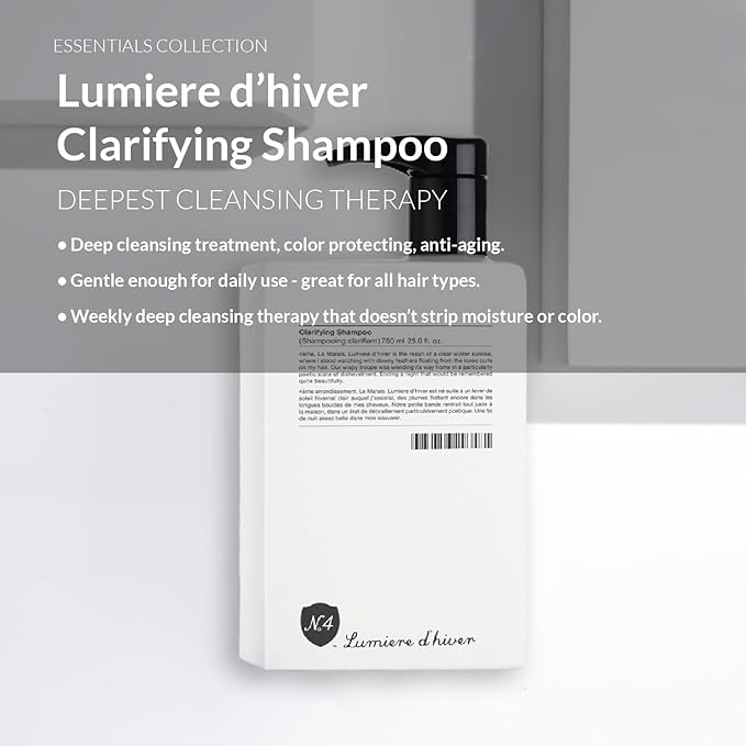 Number 4 Clarifying Shampoo, Shampoo for Women and Men, Cleansing Hair Shampoo, 25 oz