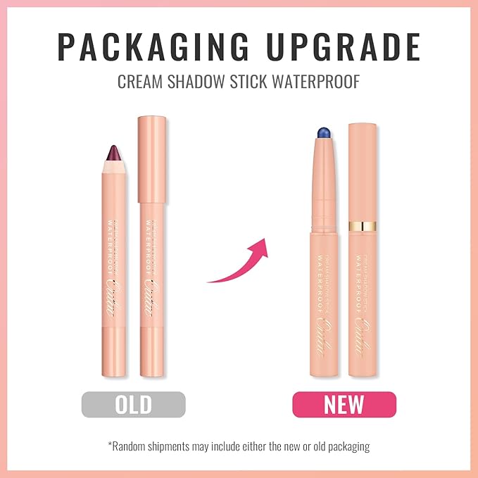 Oulac Waterproof Eye Shadow Stick Smooth and Long Lasting, Shimmering Glitter Finish, Blendable Eyes Makeup, Vegan & Cruelty-Free 1.25g, 19 Seafoam