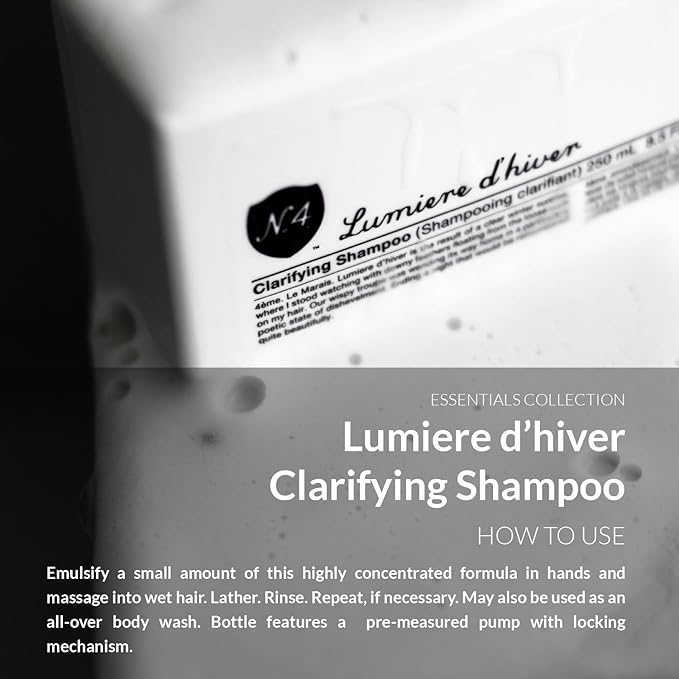 Number 4 Clarifying Shampoo, Shampoo for Women and Men, Cleansing Hair Shampoo, 8.5 oz
