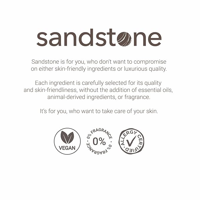 Sandstone Scandinavia Zero Oil Hypoallergenic Mascara Sensitive Eyes - Smudge-Proof, Lengthening and Defining - Fragrance Free, Vegan, Non Toxic - Oil Free and washable